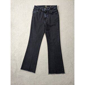 LTJ Letter to Juliet Jeans Womens 24 Sicily Scissor Cut Crop Flare Dark Wash